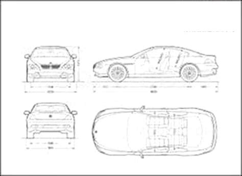 Bmw Series E Coupe D Drawing Blueprints Model