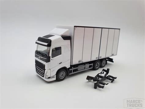 Herpa Volvo Fh Gl Schwedencombi Motorwagen Wei Aus