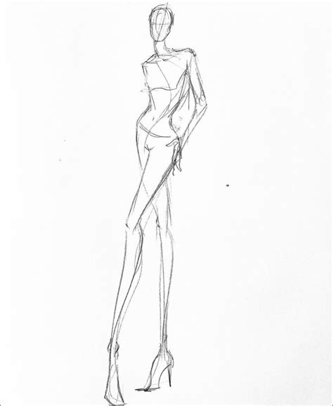 Fashion Croquis Illustration | Fashion illustration portfolio, Fashion illustration poses ...