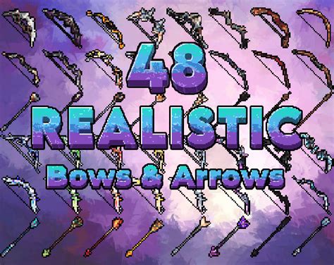 Realistic 32x32 Bows And Arrows Icon Pack By Soda