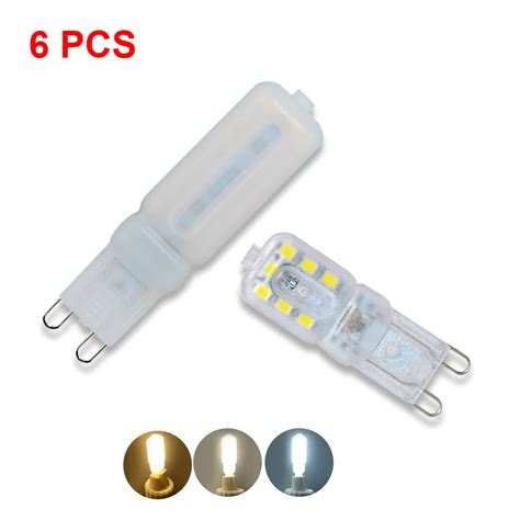 6pcs Mini G9 Led Light Bulb 5w 7w 9w High Brightness Lampada Led G9 220v 110v