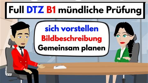 Full Dtz B M Ndliche Pr Fung Sich Vorstellen Bildbeschreibung