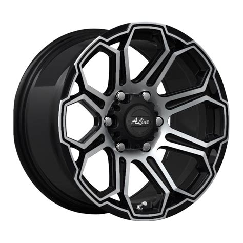 18 A Line Terminator 6 139 Black Machine Face Alloy Wheels Autostyle