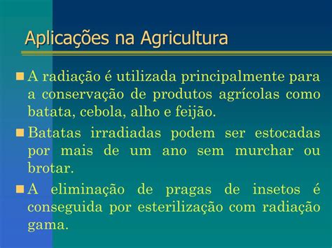 Aplica Es Da Radioatividade Na Agricultura Materilea