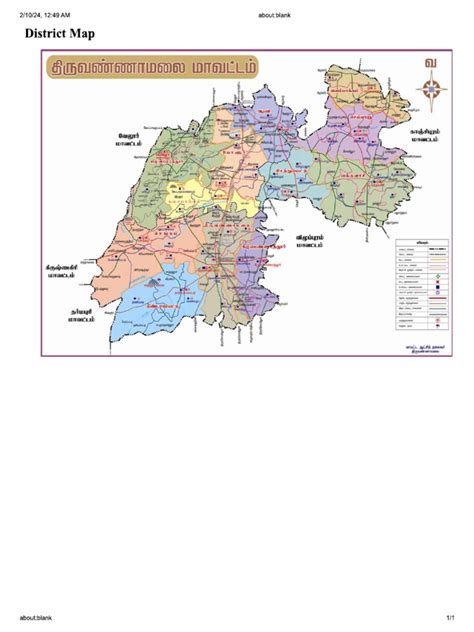 Thiruvannamalai District Map | PDF