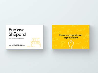 Home Improvement Business Card by Barb Mo on Dribbble