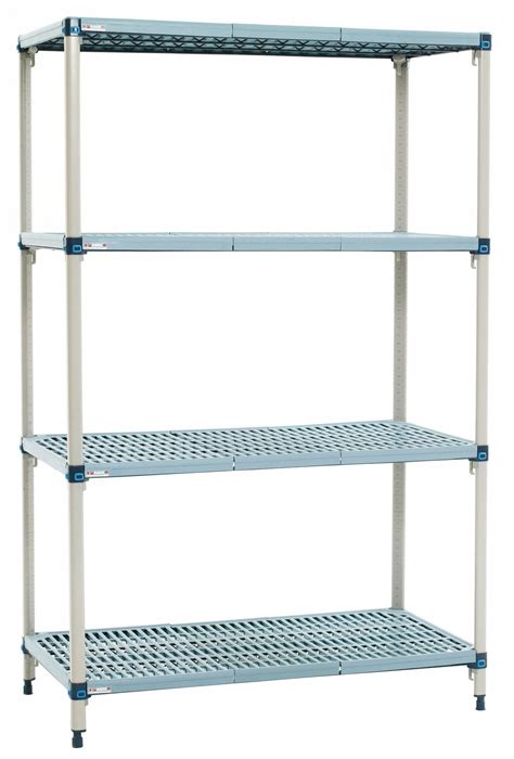 METRO, 18 in x 24 in, 62 in Overall Ht, Shelf Plastic Industrial ...