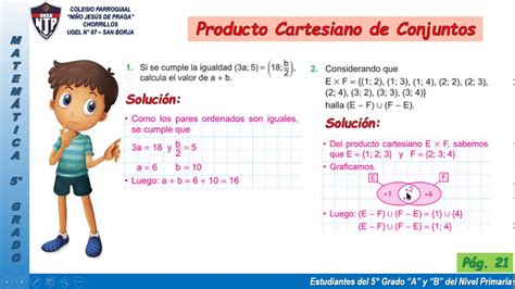 Resolviendo Problemas De Productos Cartesianos To Grado De Primaria