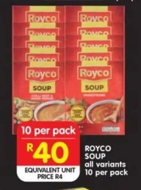 Royco Soup All Variants Per Pack Offer At Shoprite