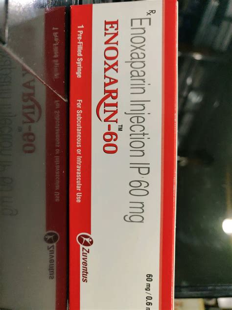 Enoxarin-60 Enoxaparin Injection 60 mg/0.6 ml, Rs 280 /piece Shanu