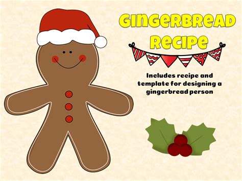 Gingerbread Person recipe and template - ELSA Support