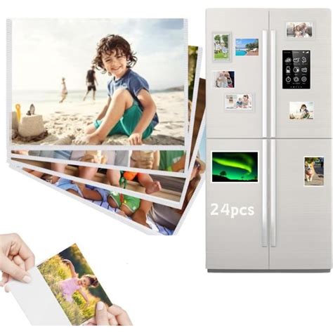 Pcs Cadre Photo Magnetique Frigo En Acrylique Cadre Photo Magnetique