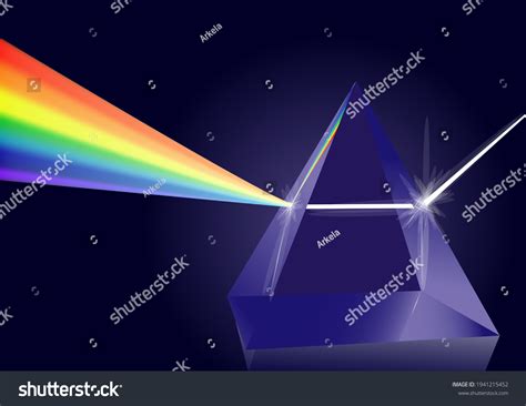 Prism Light Spectrum Composition Rainbow Ray Stock Vector Royalty Free