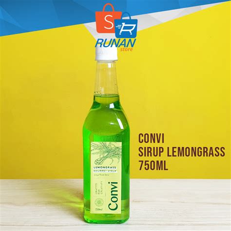 Jual Sirup Lemongrass Convi Gourmet Syrup Premium 750 Ml Sirup Rasa