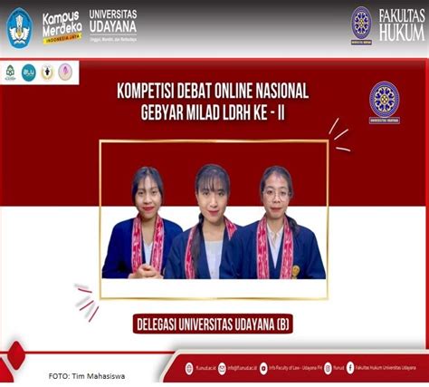 Mahasiswa Fh Unud Raih Juara Kompetisi Debat Nasional Gebyar Milad