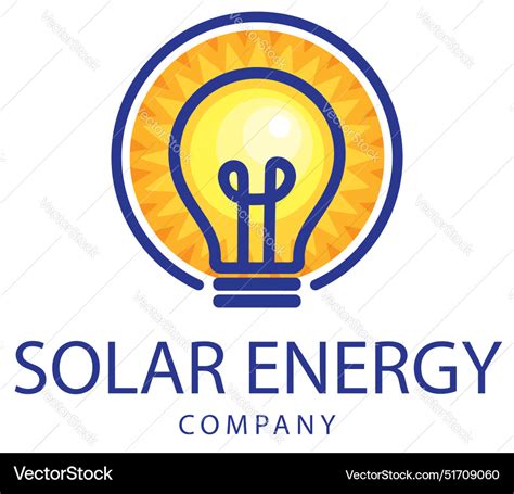 Solar Energy Logo Royalty Free Vector Image Vectorstock