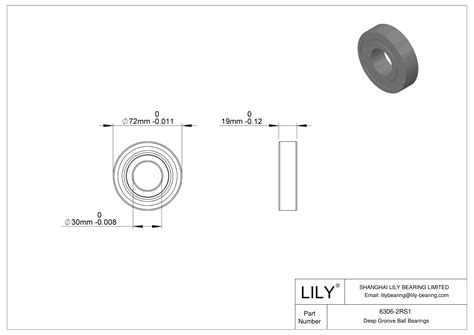 6306-2RS1 | Single Row Deep Groove Ball Bearings - SKF | LILY Bearing