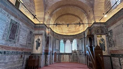 Restorasyonu tamamlanan Kariye Camii nin ibadete açılacağı tarih belli oldu