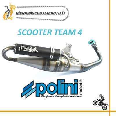 Muffler Exhaust Polini Scooter Team 4 Aprilia Scarabeo 50 2T Motor