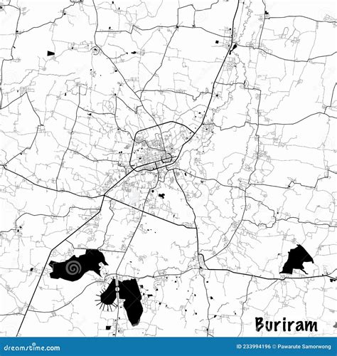 Map Of Buriram, Thailand Cartoon Vector | CartoonDealer.com #222791291