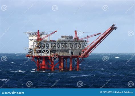 Plataforma Petrol Fera Do Golfo Imagem De Stock Imagem De Oceano