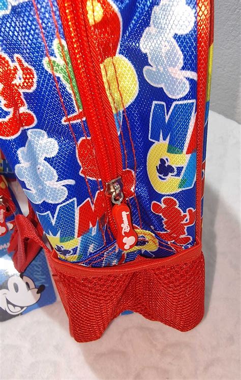 Mochila Lancheira Estojo Modelo D Do Mickey Mouse Alhos Vedros