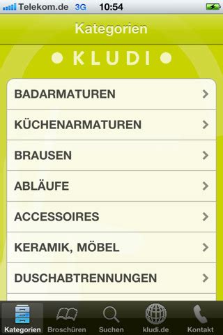 Kludi Katalog (iPhone) - App-Bibliothek