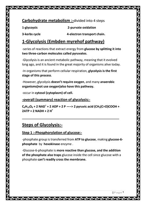 SOLUTION Carbohydrates Metabolism Studypool