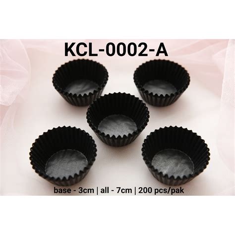 KCL 0002 A Kertas Cupcake DIVA Cupcake Case Kertas Nastar Kecil Hitam