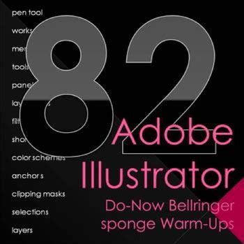 Adobe Illustrator Do Now Bellringer Warm Ups Digital Design Drawing