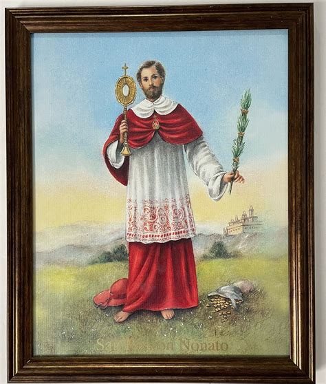 St Raymond Nonnatus Picture Frame Wall Art Home Décor San Etsy