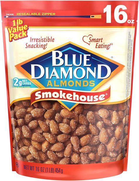 Blue Diamond Almonds Smokehouse 16 Ounce Amazonca Grocery