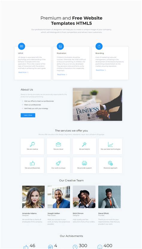 Small Business Website Templates Free – PARAHYENA