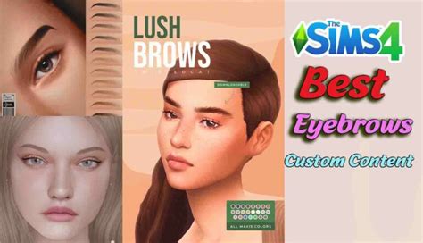 Best Sims 4 Eyebrows You Need in Your CC Folder - Wicked Sims Mods