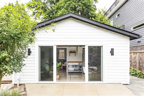 Inspired by the Beach House: Tuff Shed Garage Turned into a Breezy ...