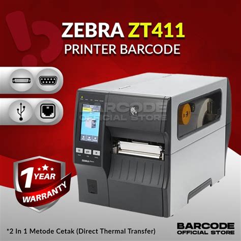 Jual Printer Barcode Industrial Zebra Zt411 Cetak Resi 300 Dpi Di Lapak