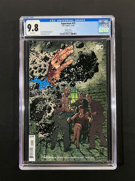 Superman 15 Cgc 98 2019 Adam Hughes Variant Cover Ebay