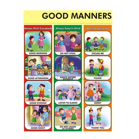 Good Manners Chart Printable