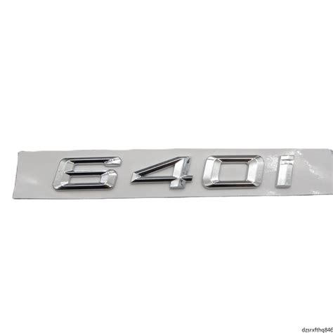 Chrome Shiny Silver ABS Numéro DABS Lettres Word Voiture Voiture Badge