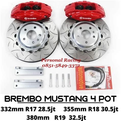 Jual Original Bbk Big Brake Kit Set Brembo Caliper Mustang Pot