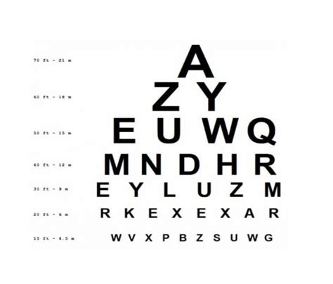 California Dmv Sample Eye Chart