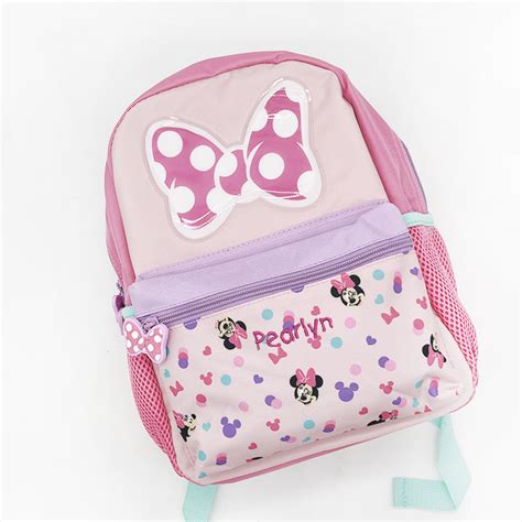 Personalised Minnie 12 Inch Backpack The Peppy Curator