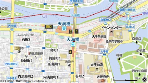 天満橋駅（大阪府大阪市中央区）の地図・口コミ・周辺情報│マピオン駅・路線