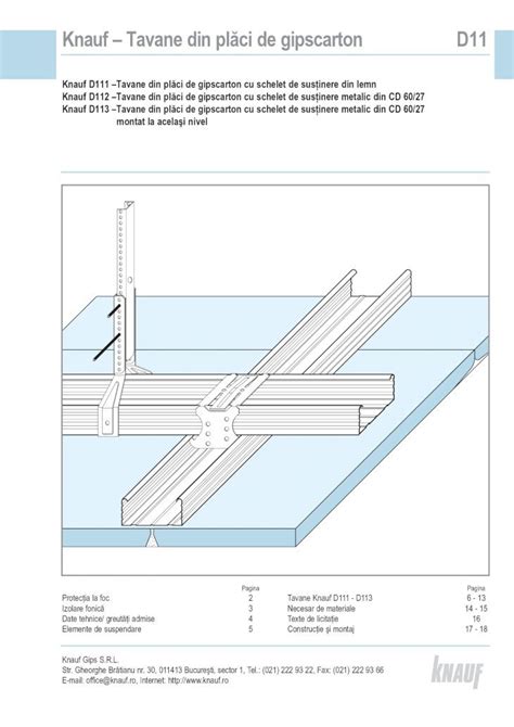 Pdf Knauf Tavane Din Pl Ci De Gipscarton D Pdf File Nc Peri