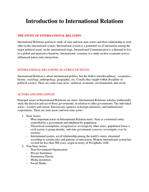 Solution Introduction To International Relations Study Guide Studypool