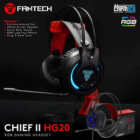 Jual Fantech Hg20 Chief Ii Rgb Gaming Headset Shopee Indonesia