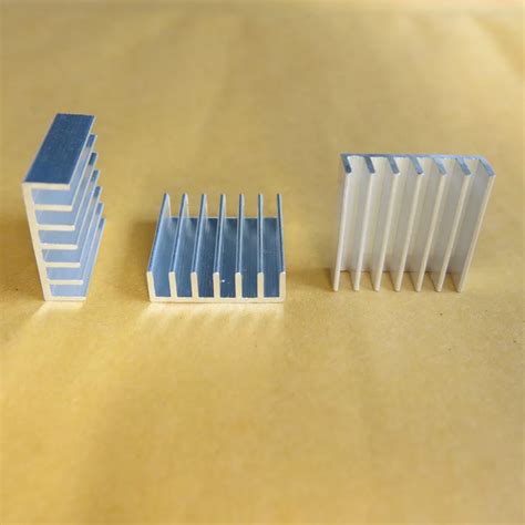 20 Pcs Lot 20x20x6mm Aluminum Alloy Fin Heatsink Cooling Plate Thermal