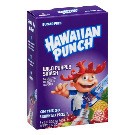 Hawaiian Punch Wild Purple Smash Drink Mix Packets Shop Mixes