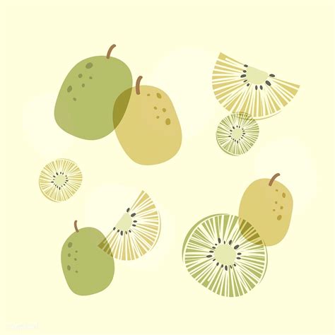 Download premium vector of Kiwi patterned background with design space vector by wan about ...