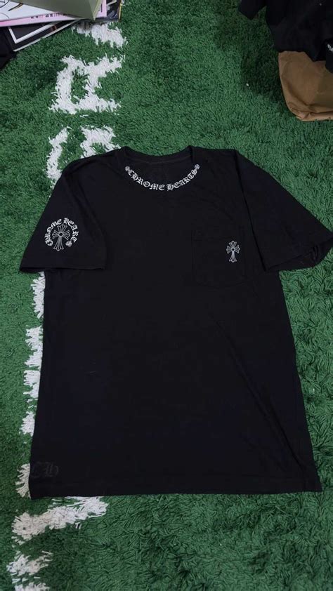 Chrome Hearts Chrome Hearts Neck Logo Cross T Shirt B Gem